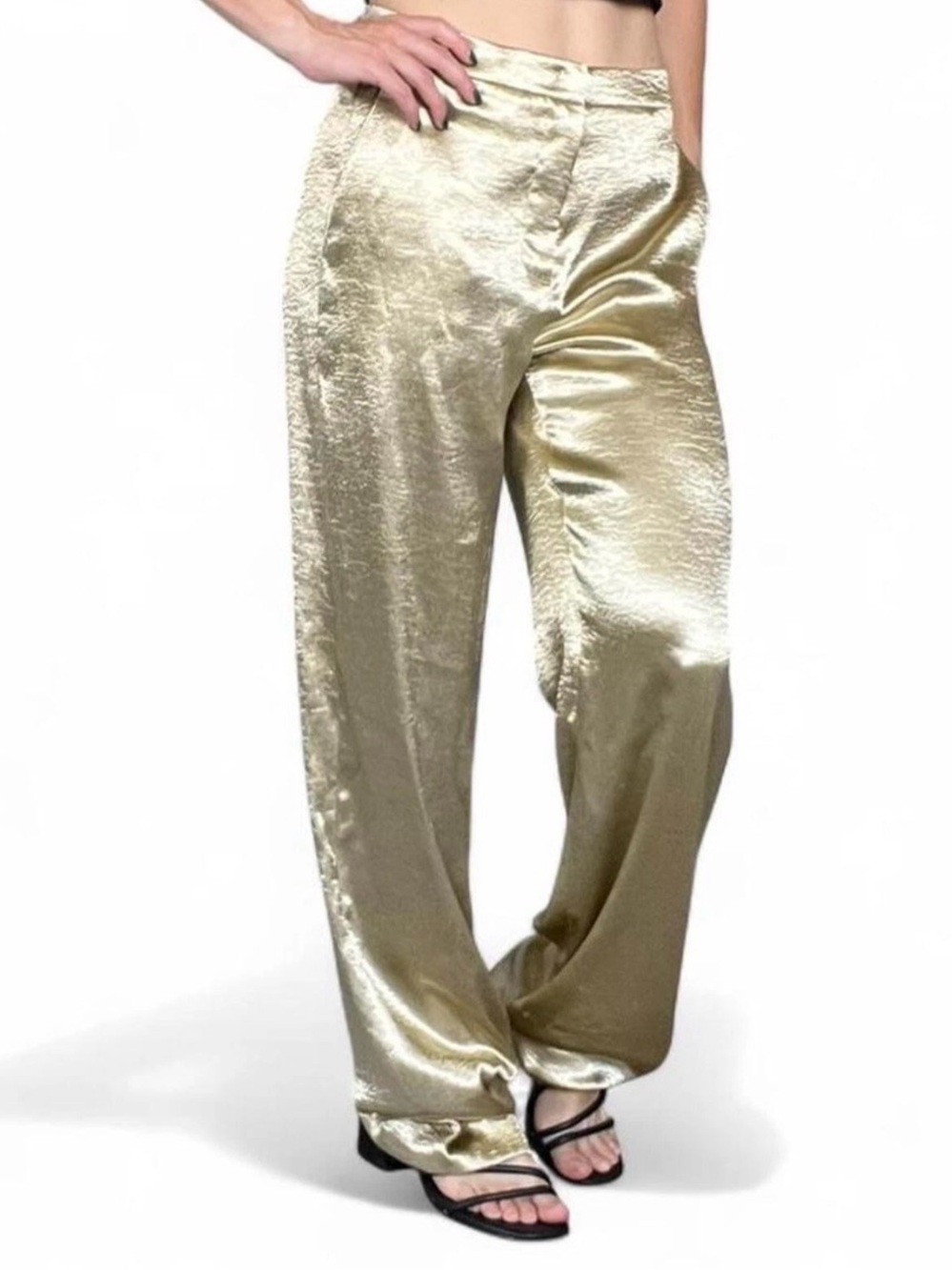 Vince Metallic Gold Pants